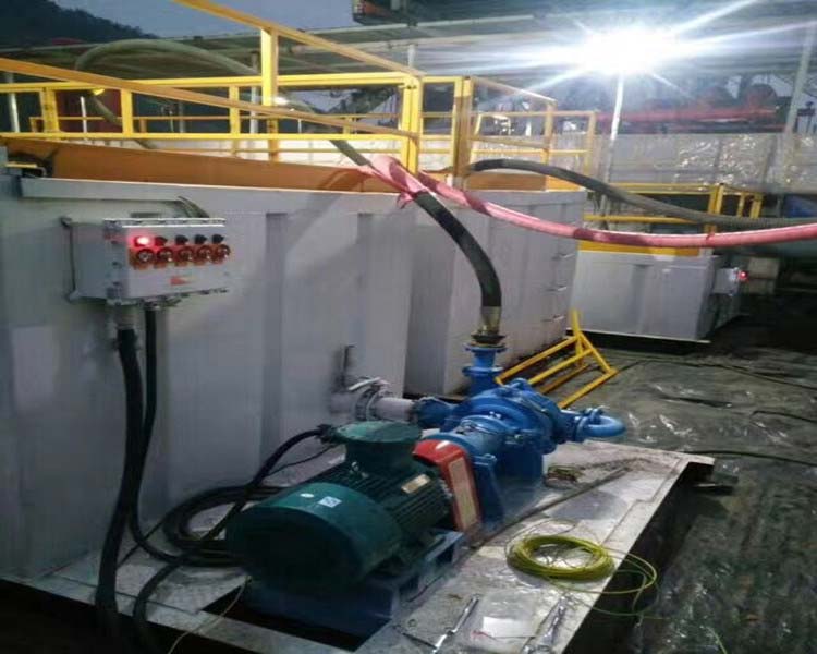 45KW双壳压滤机入料泵使用现场